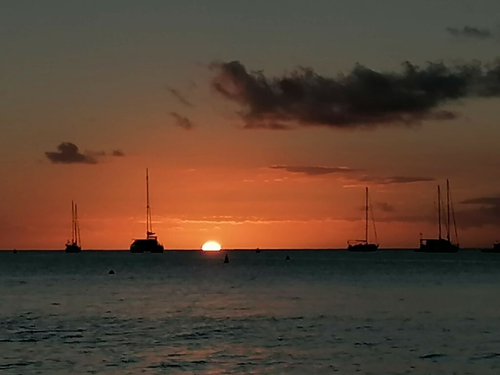 Anse Caritan sunset