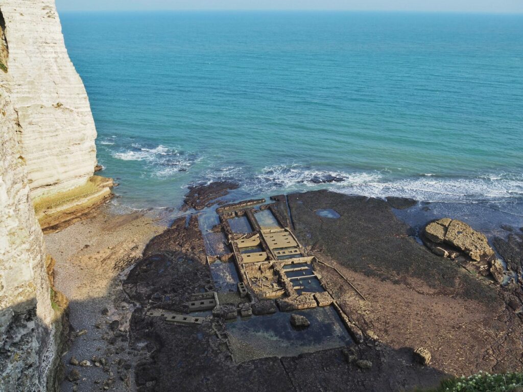 Parc à huîtres Marie Antoinette Etretat