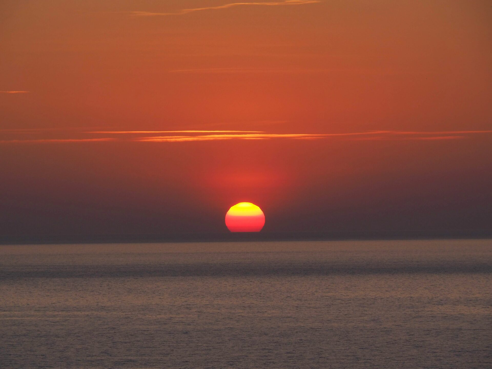 Coucher de soleil Île Rousse Corse